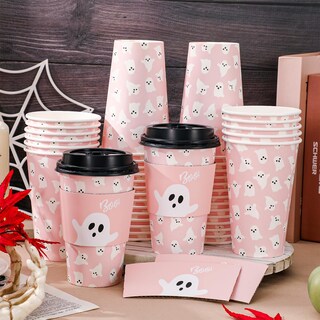 Foto 4 | Foto 4 | Tazas De Café Jarthenaamcs Pink Ghost  50 Unidades  470 Ml  Halloween - Venta Internacional.