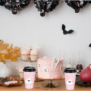 Foto 6 | Foto 6 | Tazas De Café Jarthenaamcs Pink Ghost  50 Unidades  470 Ml  Halloween - Venta Internacional.