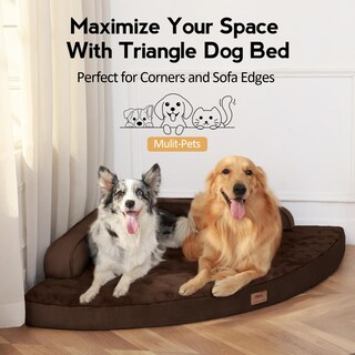 Foto 4 | Foto 4 | Cama Ortopédica Para Perros Mekiy Con Funda Extraíble Y Lavable  Color Marrón L - Venta Internacional.