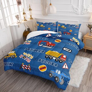 Foto 3 | Foto 3 | Juego De Edredón Datura Home Kids Butterfly Truck Twin 3 Piezas - Venta Internacional.
