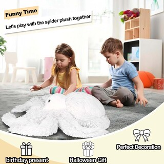 Foto 5 | Foto 5 | Peluche De Araña Pesado Csvbtrf  64 Cm  1 9 Kg  Blanco Suave - Venta Internacional.