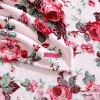 Foto 3 | Foto 3 | Manta Betsey Johnson Vintage Floral Rosa 50 X 70 Cm - Venta Internacional.