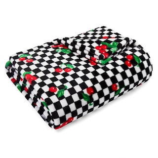 Foto 1 | Foto 1 | Manta De Felpa Betsey Johnson Cherry Checker - Venta Internacional.