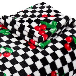 Foto 2 | Foto 2 | Manta De Felpa Betsey Johnson Cherry Checker - Venta Internacional.