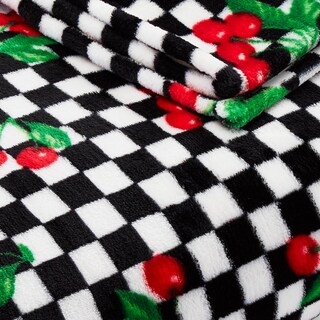 Foto 3 | Foto 3 | Manta De Felpa Betsey Johnson Cherry Checker - Venta Internacional.