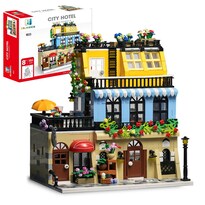 Set De Juguetes De Construcción Enjbrick Flowers City Hotel House 1464 Piezas - Venta Internacional.