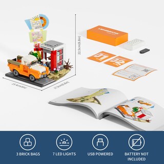 Foto 6 | Foto 6 | Juego De Ladrillos De Construcción Lumibricks City Sunset-stopover Con Led 455 Piezas - Venta Internacional.