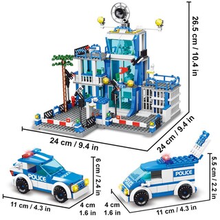 Foto 2 | Foto 2 | Set De Construcción Mindbox City Police Station Con 570 Piezas Para Niños De 6 A 12 Años - Venta Internacional.