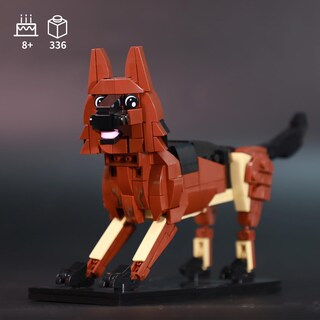 Foto 2 | Foto 2 | Set De Construcción De Juguetes Kazi Perro Pastor Alemán 15 X 19 X 6 Cm 336 Piezas - Venta Internacional.