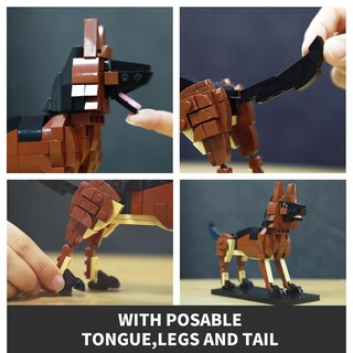 Foto 3 | Foto 3 | Set De Construcción De Juguetes Kazi Perro Pastor Alemán 15 X 19 X 6 Cm 336 Piezas - Venta Internacional.