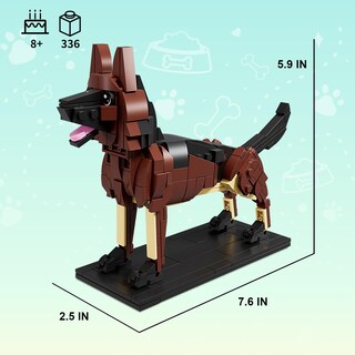 Foto 6 | Foto 6 | Set De Construcción De Juguetes Kazi Perro Pastor Alemán 15 X 19 X 6 Cm 336 Piezas - Venta Internacional.