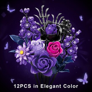 Foto 2 | Foto 2 | Set De Construcción Beepzipp Ramo De Rosas Moradas Compatible Con Lego - Venta Internacional.