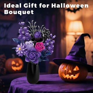 Foto 3 | Foto 3 | Set De Construcción Beepzipp Ramo De Rosas Moradas Compatible Con Lego - Venta Internacional.