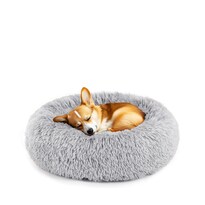 Cama Para Mascotas Dumos Calming Donut Para Perros Pequeños Color Gris 50 X 50 X 20 Cm - Venta Internacional.