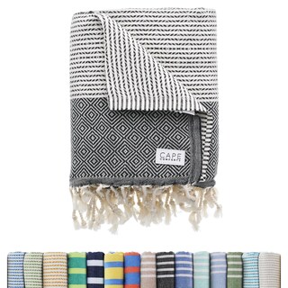 Foto 1 | Foto 1 | Toalla De Playa Cape Comforts Diamond Dobby Charcoal 94 X 170 Cm - Venta Internacional.