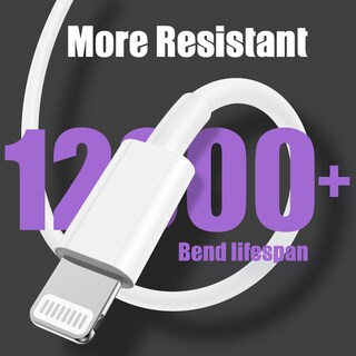 Foto 6 | Foto 6 | Cable De Carga Essri Para Iphone De 10 Pies/3 M Paquete De 3 Blanco - Venta Internacional.