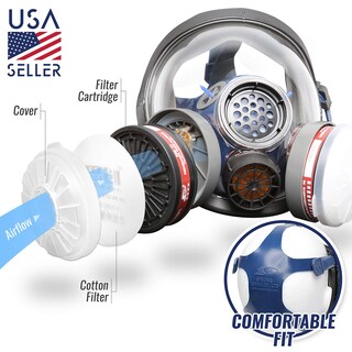 Foto 3 | Foto 3 | Juego De Cartuchos De Filtro De Repuesto Para Respirador Tesoro P-a-1 Ldy3 - Venta Internacional.