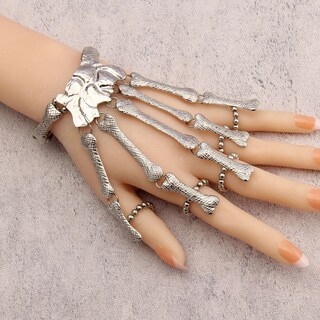 Foto 5 | Foto 5 | Brazalete Bjesinmo Skull Fingers Metal Skeleton Hand - Venta Internacional.
