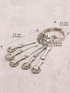 Foto 7 | Foto 7 | Brazalete Bjesinmo Skull Fingers Metal Skeleton Hand - Venta Internacional.