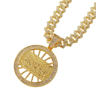 Foto 1 | Foto 1 | Collar Xikui Con Colgante De Tiburón Chapado En Oro De 18 Quilates 50 Cm Y 13 Mm - Venta Internacional.