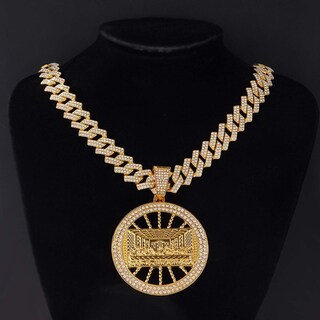 Foto 2 | Foto 2 | Collar Xikui Con Colgante De Tiburón Chapado En Oro De 18 Quilates 50 Cm Y 13 Mm - Venta Internacional.