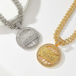 Foto 3 | Foto 3 | Collar Xikui Con Colgante De Tiburón Chapado En Oro De 18 Quilates 50 Cm Y 13 Mm - Venta Internacional.