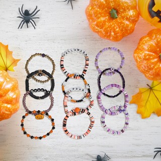 Foto 4 | Foto 4 | Set De Pulseras Shcsdr Halloween 40 Unidades De Arcilla Elástica Para Mujer - Venta Internacional.