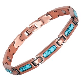 Foto 1 | Foto 1 | Pulsera Magnética De Cobre Cocobutterfly 3000 Gauss Turquesa - Venta Internacional.
