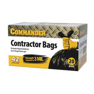 Foto 1 | Foto 1 | Contractor Bags Commander 42 Galones 11 4 Kg 3 Ml Paquete De 20 - Venta Internacional.