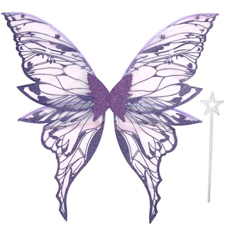 Foto 1 | Foto 1 | Conjunto De Disfraces De Alas De Hada Loieryk Butterfly Para Mujer Adulta - Venta Internacional.
