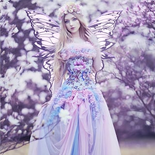 Foto 2 | Foto 2 | Conjunto De Disfraces De Alas De Hada Loieryk Butterfly Para Mujer Adulta - Venta Internacional.