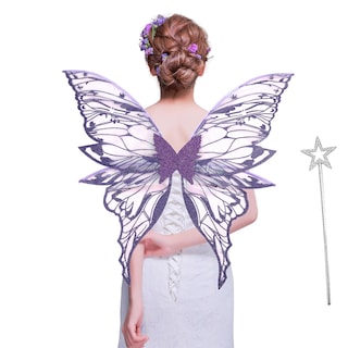 Foto 7 | Foto 7 | Conjunto De Disfraces De Alas De Hada Loieryk Butterfly Para Mujer Adulta - Venta Internacional.
