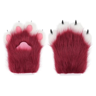 Foto 1 | Foto 1 | Guantes Hbbhml De Piel Sintética Felpa Uña De Gato Para Cosplay - Venta Internacional.