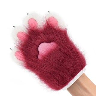 Foto 2 | Foto 2 | Guantes Hbbhml De Piel Sintética Felpa Uña De Gato Para Cosplay - Venta Internacional.