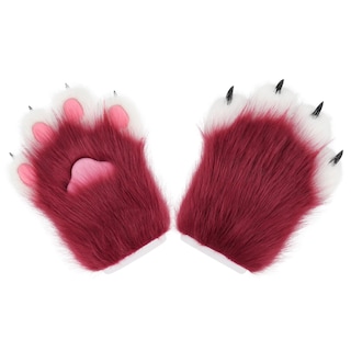 Foto 4 | Foto 4 | Guantes Hbbhml De Piel Sintética Felpa Uña De Gato Para Cosplay - Venta Internacional.