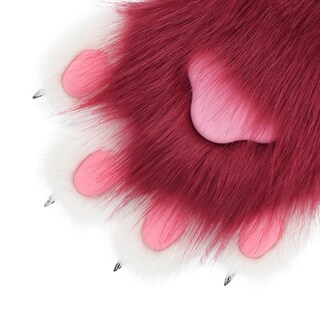 Foto 6 | Foto 6 | Guantes Hbbhml De Piel Sintética Felpa Uña De Gato Para Cosplay - Venta Internacional.