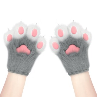 Foto 2 | Foto 2 | Guantes De Piel Sintética De Felpa Con Forma De Uña De Gato Hbbhml Talla Única - Venta Internacional.