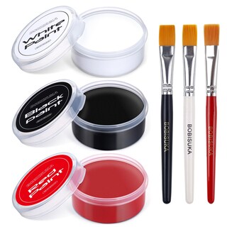Foto 1 | Foto 1 | Set De Pintura Corporal Bobisuka Negro Blanco Y Rojo 70 Ml Con Pinceles - Venta Internacional.