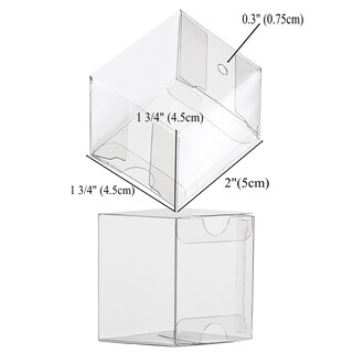 Foto 2 | Foto 2 | 100 Cajas Transparentes Slshepack Para Tartas 4 5 X 4 5 X 5 Cm - Venta Internacional.