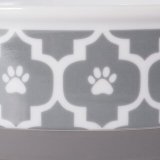 Foto 3 | Foto 3 | Recipiente Y Recipiente Para Mascotas Bone Dry Lattice Collection  Color Gris - Venta Internacional.