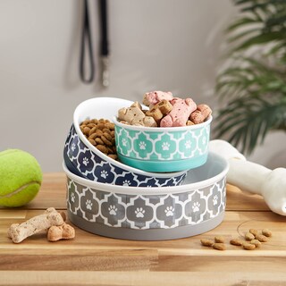 Foto 6 | Foto 6 | Recipiente Y Recipiente Para Mascotas Bone Dry Lattice Collection  Color Gris - Venta Internacional.