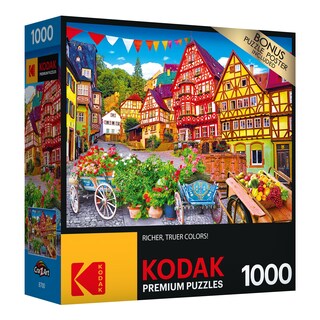 Foto 2 | Foto 2 | Puzzle Kodak Premium Colorful European Town 1000 Piezas - Venta Internacional.