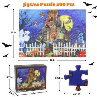 Foto 2 | Foto 2 | Rompecabezas Motiloo Halloween Ghost Castle 500 Piezas - Venta Internacional.