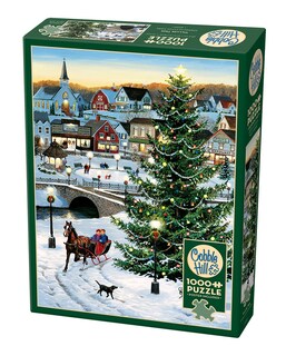 Foto 1 | Foto 1 | Puzzle Cobble Hill Village Tree De 1000 Piezas Con Póster - Venta Internacional.
