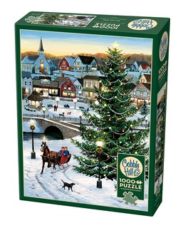 Foto 3 | Foto 3 | Puzzle Cobble Hill Village Tree De 1000 Piezas Con Póster - Venta Internacional.