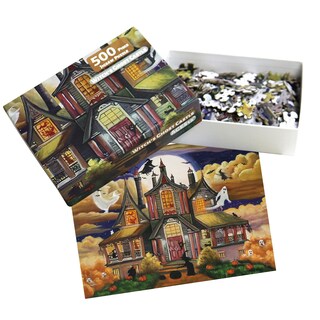 Foto 5 | Foto 5 | Puzzle Halloween Ghost Castle 500 Piezas Motiloo 51x36 Cm - Venta Internacional.