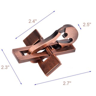 Foto 4 | Foto 4 | Puzzle Toy Ginfh 3d Unlock Cierre Con Agujeros De Metal Entrelazados Paquete De 3 - Venta Internacional.