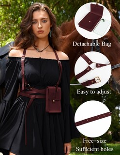 Foto 3 | Foto 3 | Cinturón Renaissance Accessories Scarlet Darkness Para Mujer Con Funda - Venta Internacional.