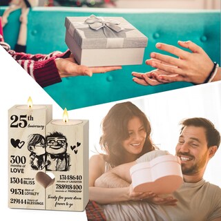 Foto 2 | Foto 2 | Regalos De Boda Del 25 Aniversario Para Decoración De Pareja - Venta Internacional.