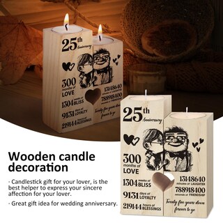 Foto 5 | Foto 5 | Regalos De Boda Del 25 Aniversario Para Decoración De Pareja - Venta Internacional.